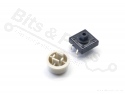 Micro switch push button (make contact) 12x12mm with cap gray